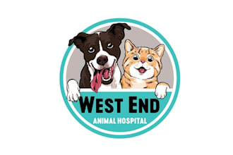 design animal average veterinary clinic logo for you