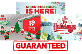 promote and get your music radio spins on iheart the holidays christmas music