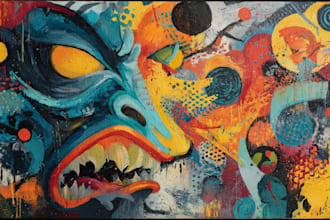 do illustration expresionism art, graffity, abstract