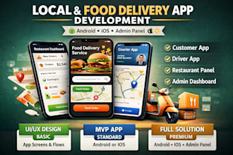 build native food app, local food delivery app, food delivery app like uber eat