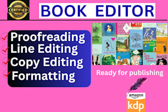 professionally edit, profread, and format your book to meet publishing standards