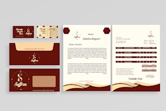 create cohesive brand identity for print and digital use