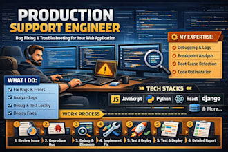 fix bugs in your web apps as production engineer support