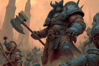 drawing a warhammer 40k art