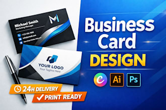 professional business card design modern and customizable