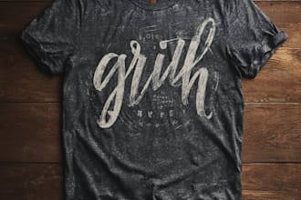 create clothing graphic design and t shirt logo design