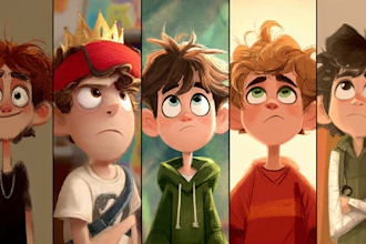 design unique cartoon character