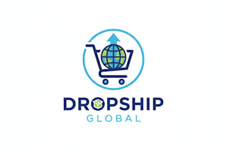 design a modern and professional dropshipping logo for your online store