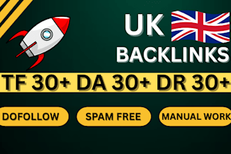 make high trust flow tf 30 plus dofollow seo backlinks