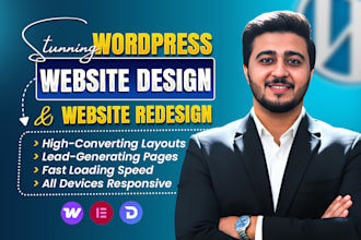 develop stunning wordpress website design and website redesign