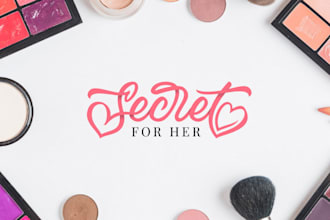 design a beauty, skincare, and cosmetic logo with branding