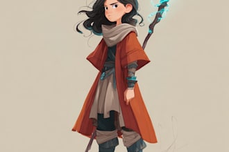 design your dnd, sci fi, fantasy sci fi character or illustration