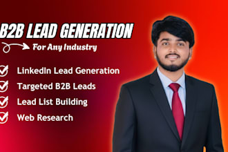 do linkedin lead generation and manual lead list building