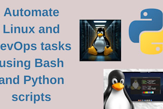 automate linux and devops tasks using bash and python scripts