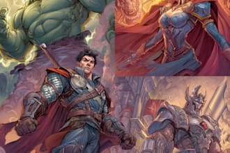 illustrate your fantasy rpg character or party