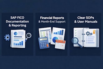 provide sap fico documentation and reporting support