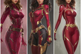 superhero character for comics