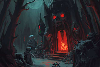 draw dark art,horror illustration for t shirt design