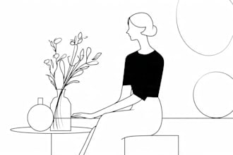 draw simple vector line art of your photo