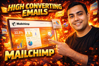 design custom mailchimp email templates and newsletter