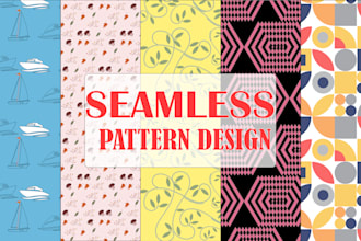 create a cute seamless vector pattern