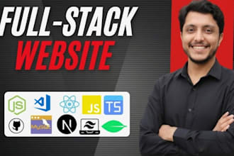 build mern full stack react js websites with node js backend