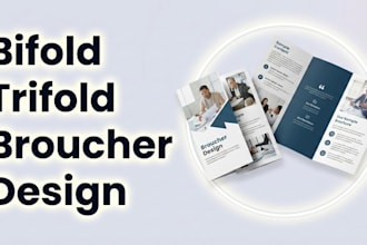 do trifold, bifold brochure, flyer, postcard design for you