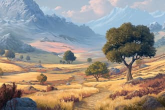 create high quality game environment background scenes