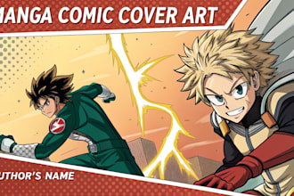 do comic cover art manga graphic novel cover design