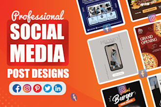 design social media posts posters covers ads designs for instagram, facebook