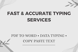 type documents and convert PDF to editable word files