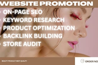 do ecomerce store promotion rank SEO improve shopify etsy wix online store sales