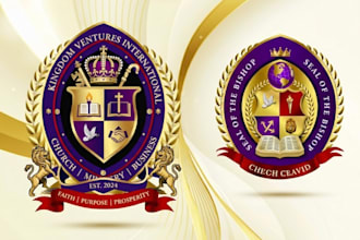 create a church religious, ministry seal, for your business logo
