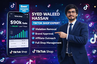 provide full tiktok shop management for 7 15 or 30 days