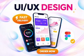 design clean UI UX screens for your app
