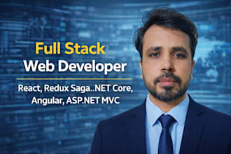 build react redux saga, angular, dot net core, asp dot net mvc