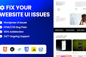 fix your website css, design related issues