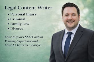write your law firm website content or blog