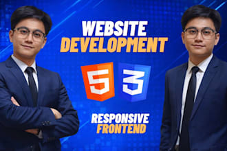build professional responsive website template for services