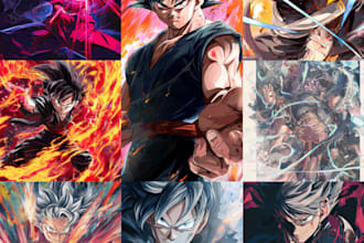 draw anime and manga character illustration