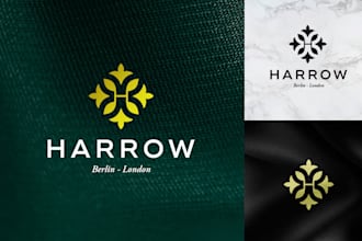 do extremely unique modern minimalist luxury business logo design