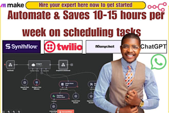 do synthflow retell ai voice and call automation manychat twilio whatsapp n8n