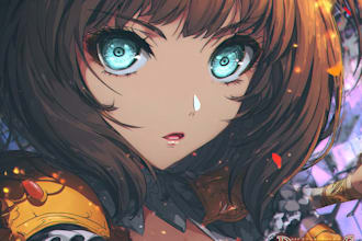 draw beautiful anime art illustration