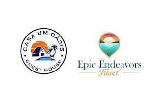 design tour travel adventure cottage outdoor logo