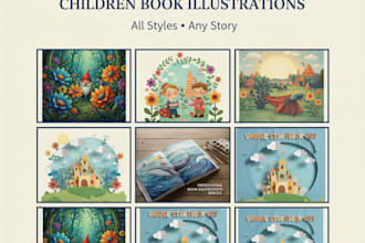 llustrate children story book illustrations