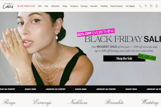 design jewelry website sunglasses shopify  necklace earrings wristwatch store