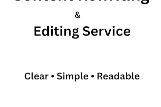 rewrite and edit your text to be clear and readable