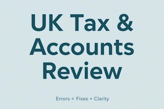 review and fix errors in your UK tax or accounts file