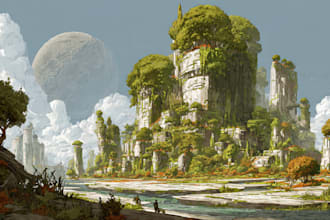 do the landscape illustration or concept art for you