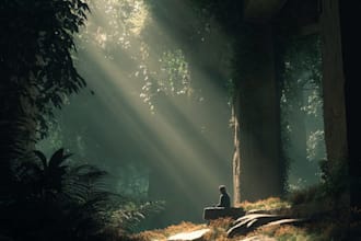 do atmospheric environment concept with cinematic lighting